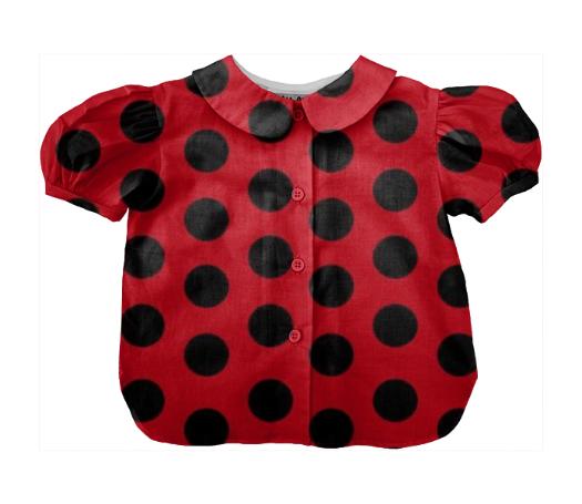 Kids blouse with dots