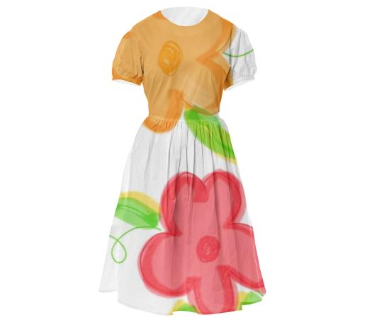 Orange Red And White