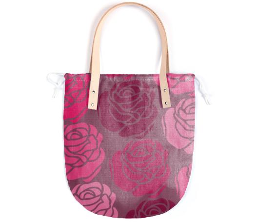 Pink Roses Summer Tote