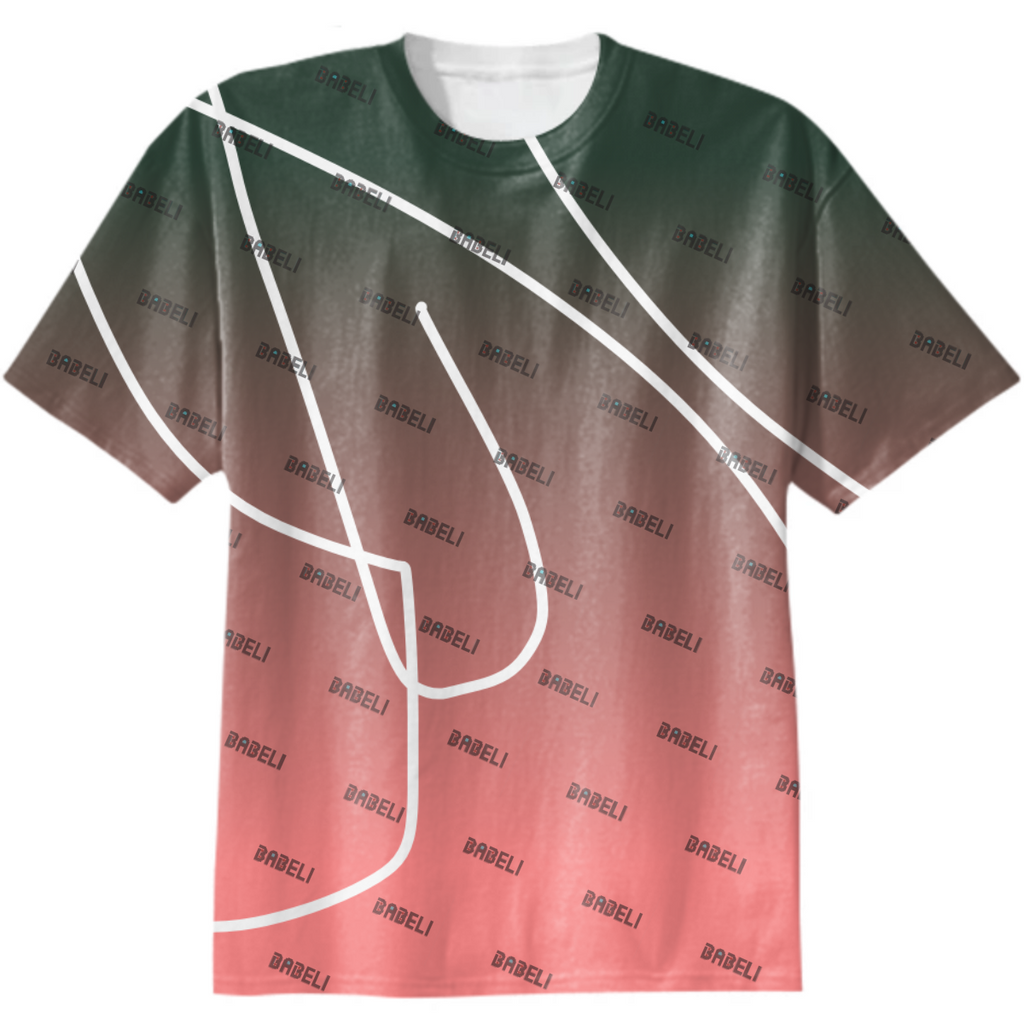 Babeli Logo Tee (green & red)