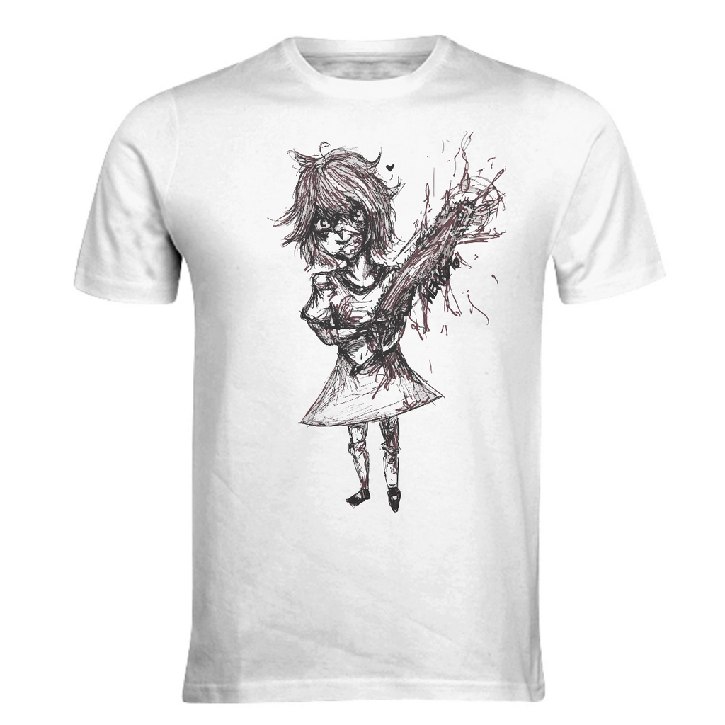 Lisa demented girl killer chainsaw creepypasta horror dark emo shirt