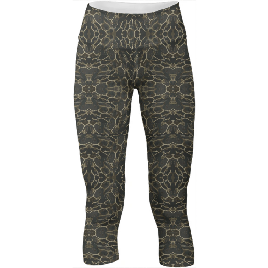 Turtle - animal print yoga pants