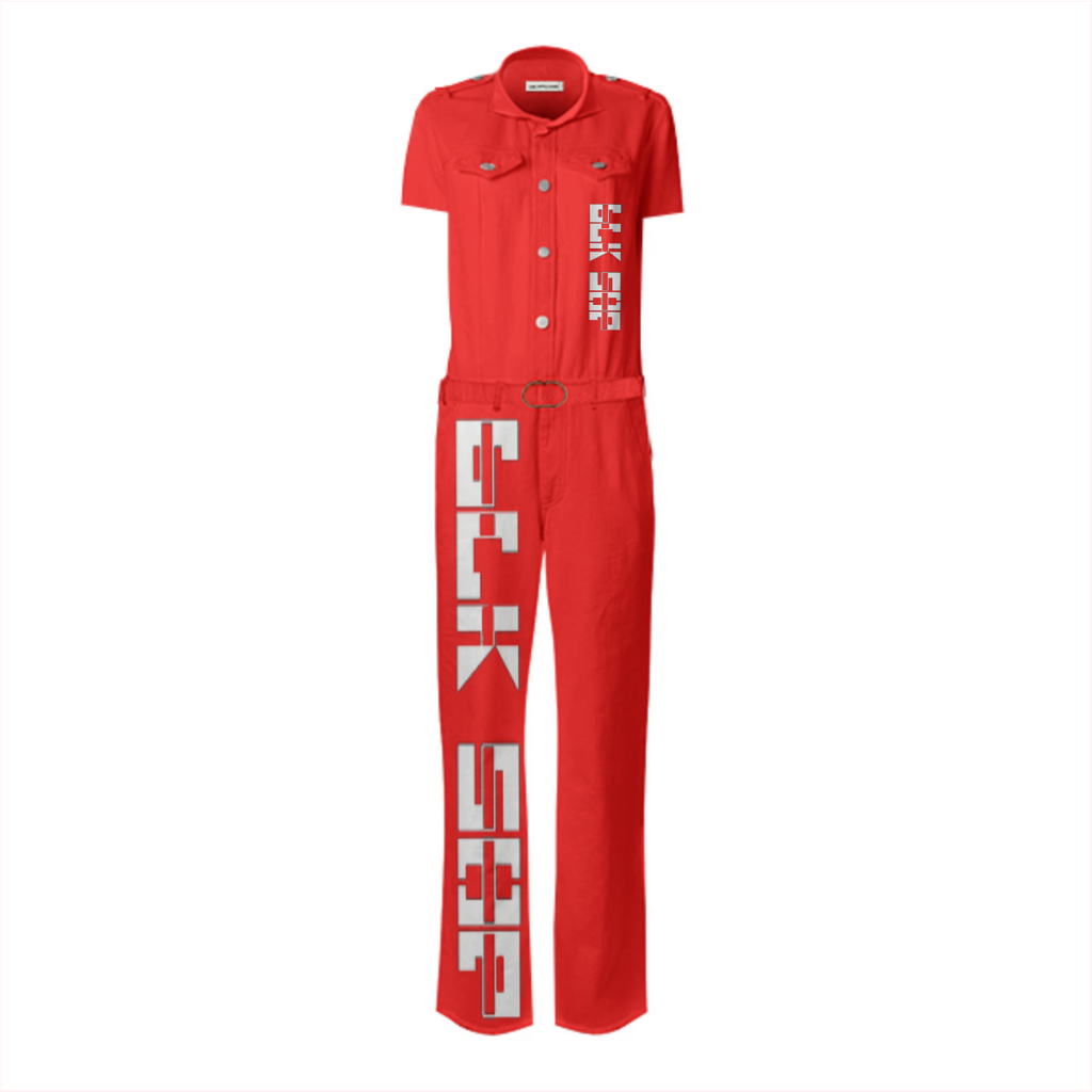 BLKSHP {RED} JUMP SUITE