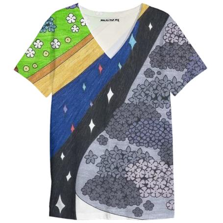 Above the Night V Neck Shirt