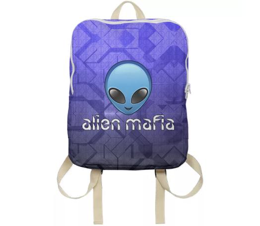 Blue Alien Mafia Backpack