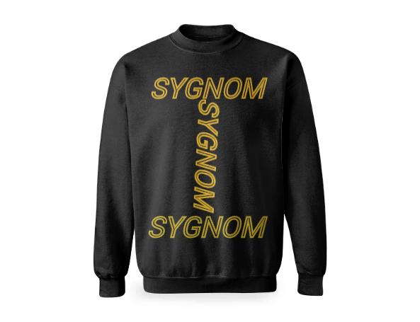 SYGNOM TRAY Cotton Sweatshirt black