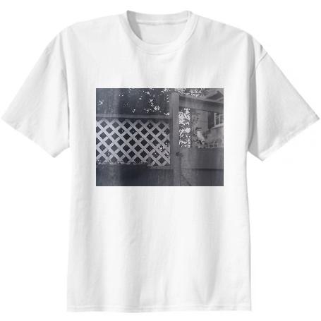 Black and White Garden Photo Shirt