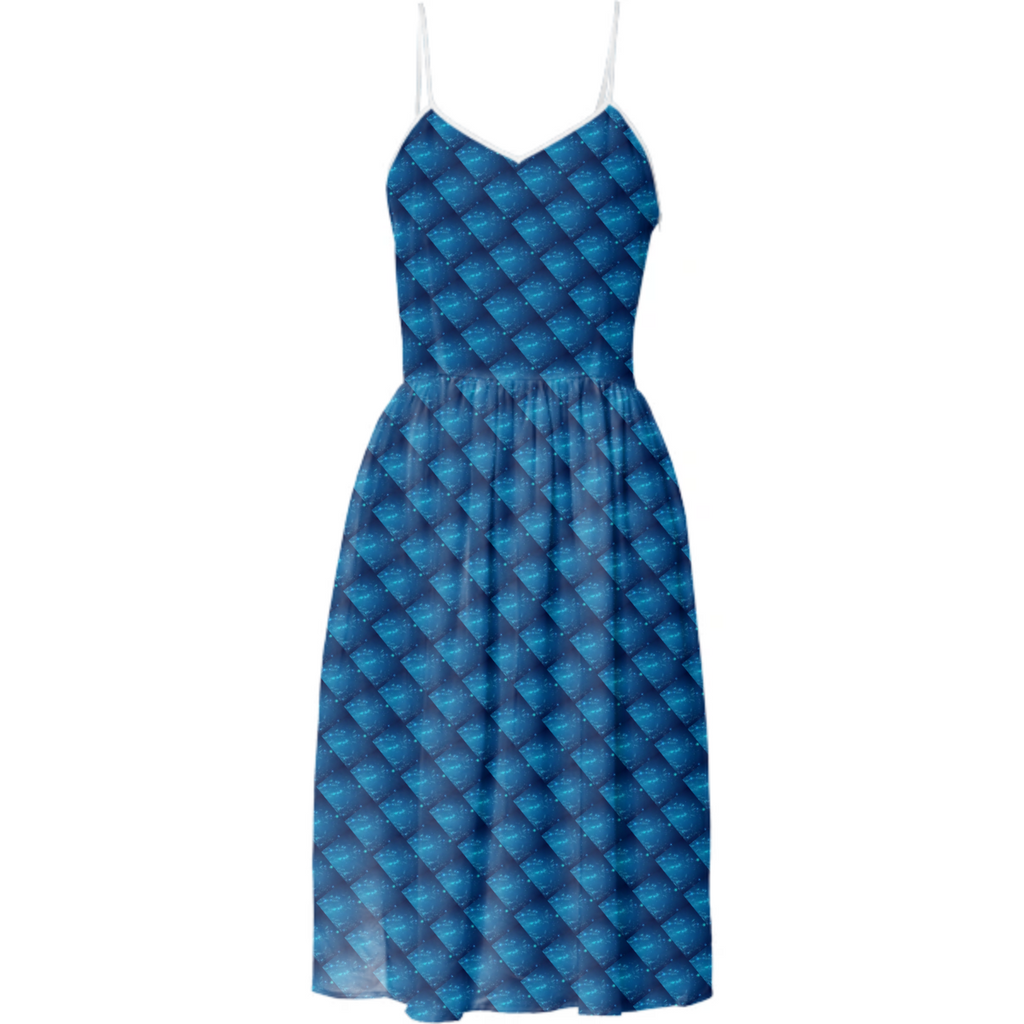 Blue splash dress 2