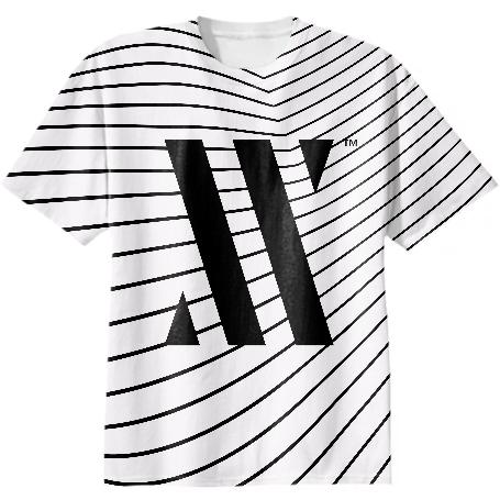 Vivrant Logo Stripes black on white