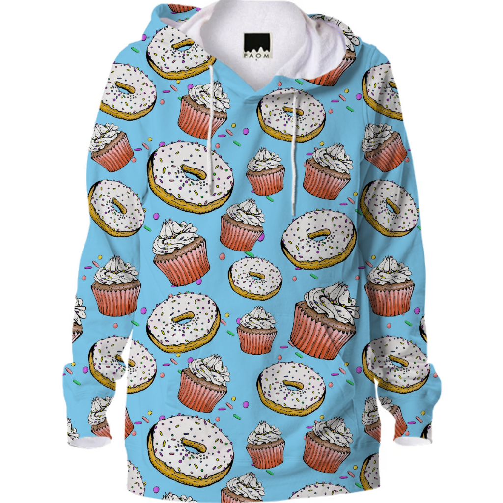 Cupcakes and doughnuts hoodie