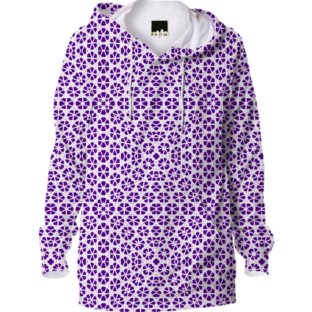 Purple White Geometric
