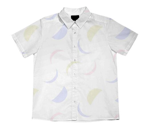 Fading Moons Short Sleeved Blouse