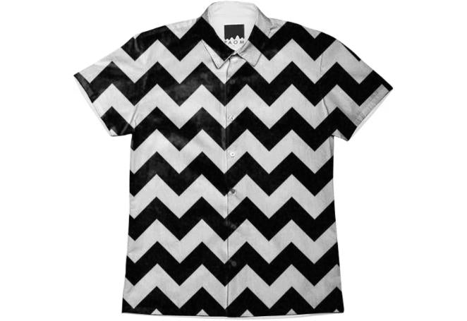 Black and white Chevron pattern