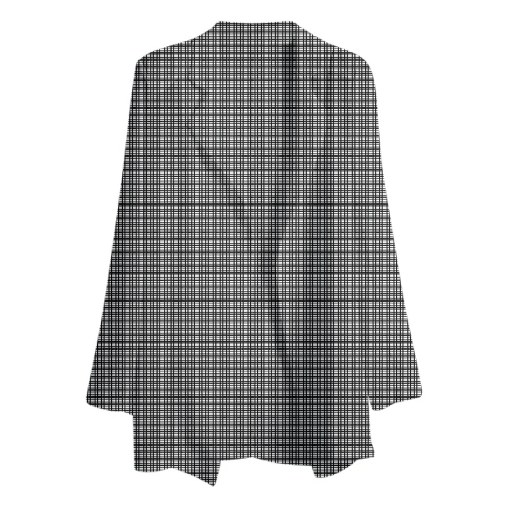 Plaid in White and Black