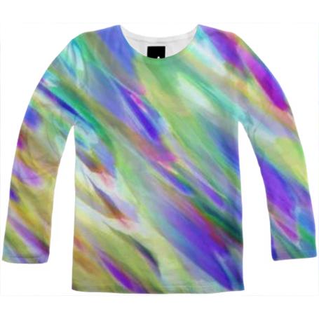 Colorful digital art splashing G401 LONG SLEEVE SHIRT