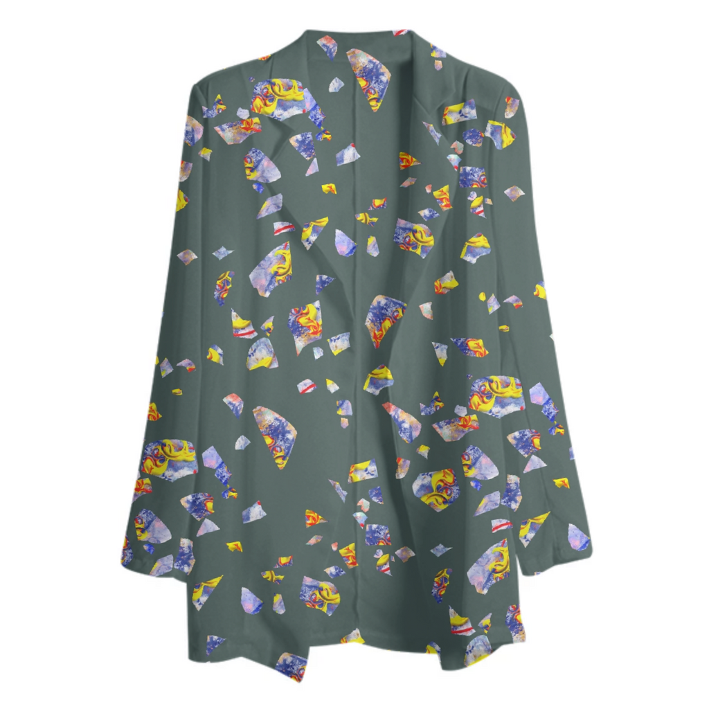 Green, yellow blue terrazzo party