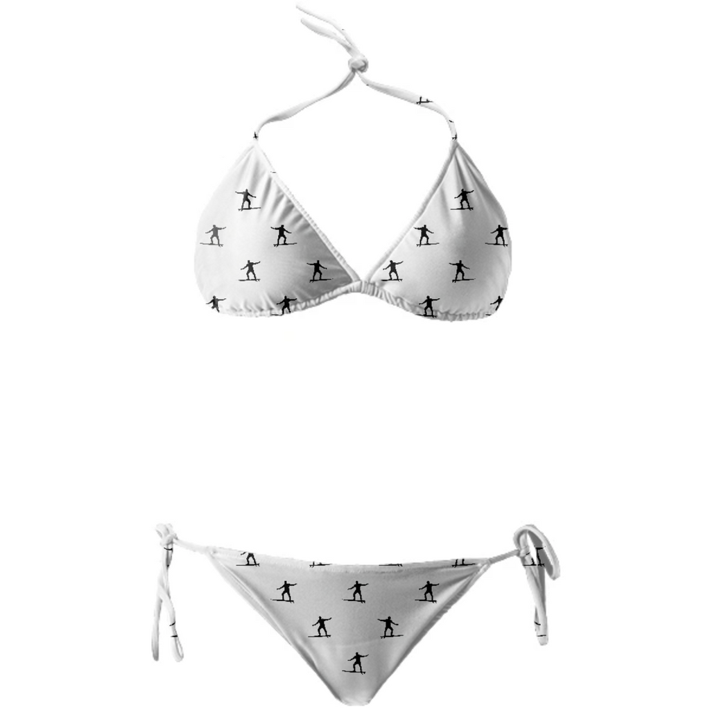 Surfing Motif Graphic Print Pattern