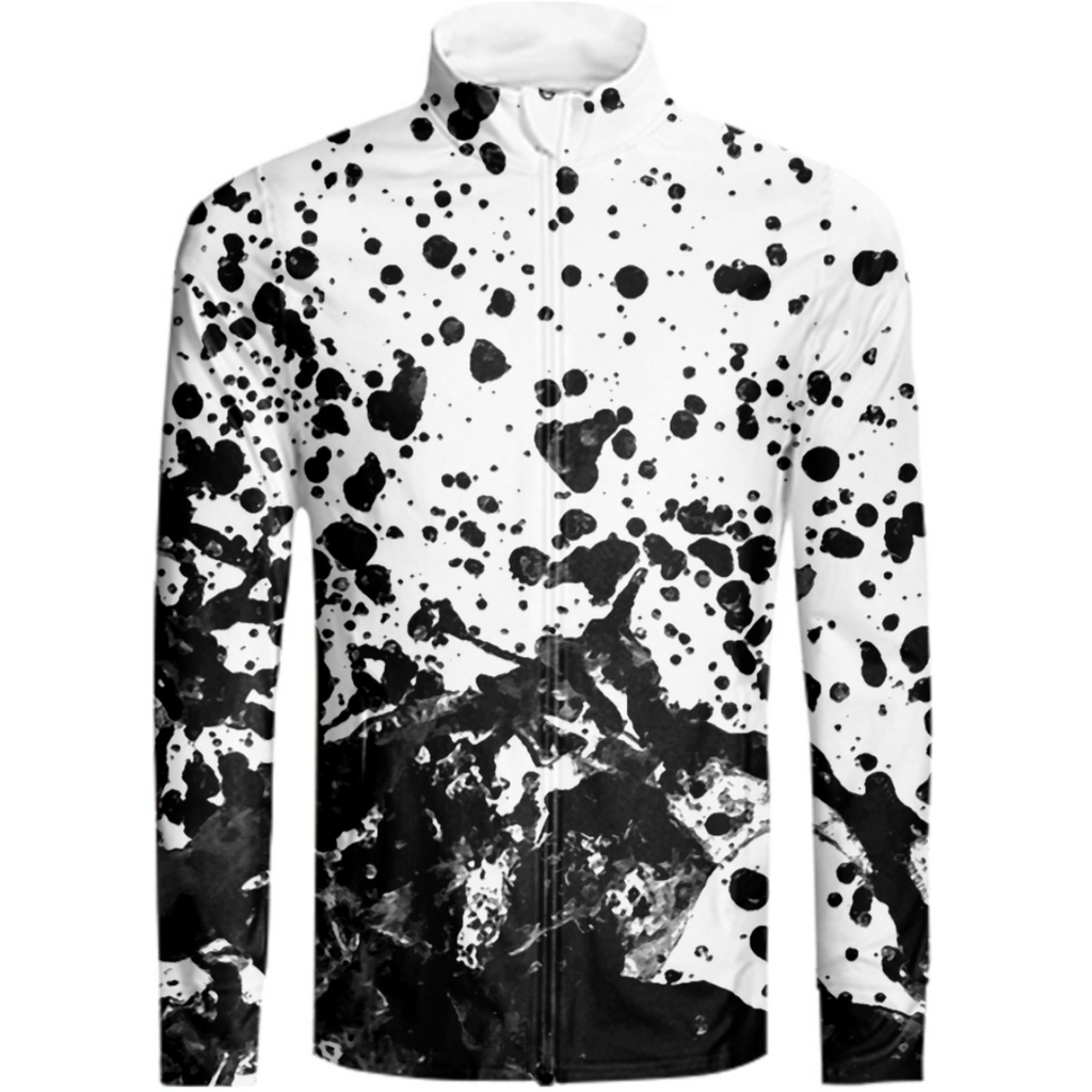 Black and White Abstract Liquid Design