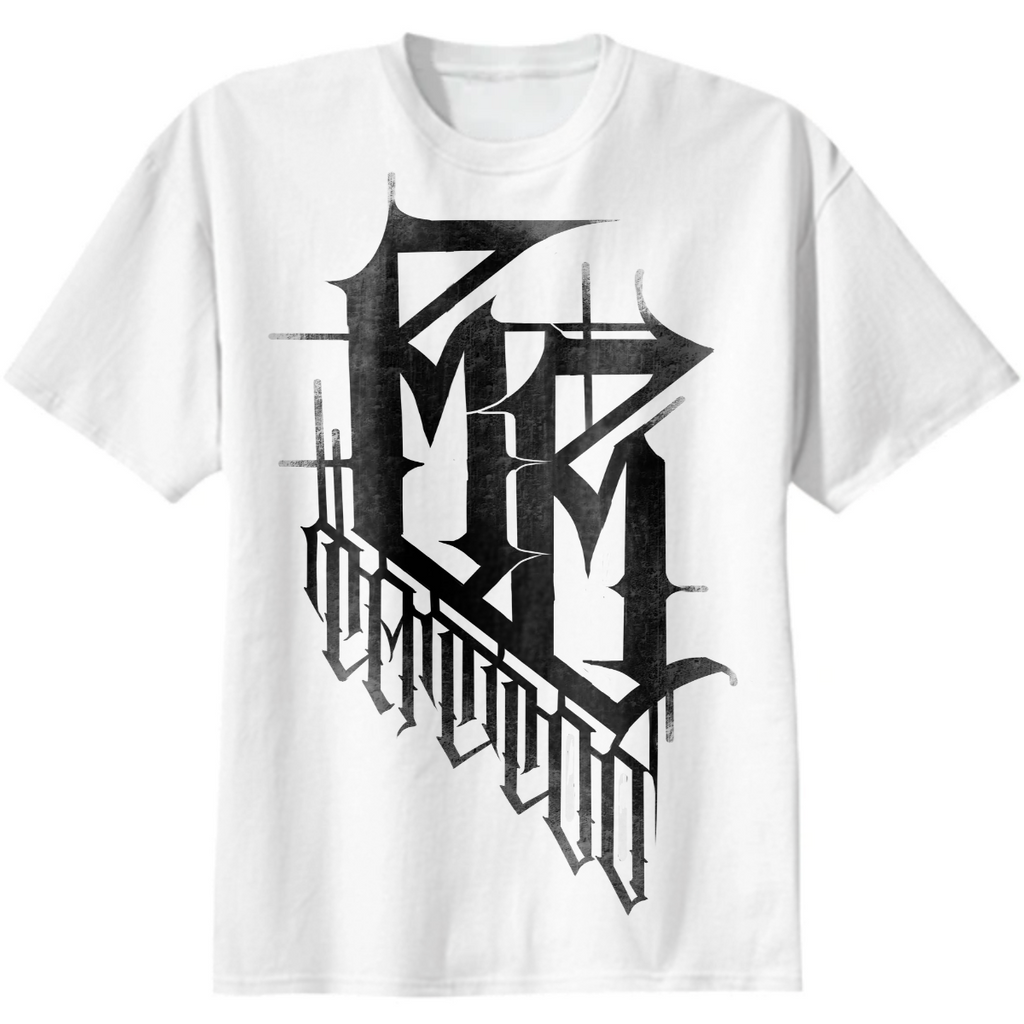 grunge black logo white