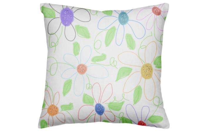 Pillow Flowered Home Decor