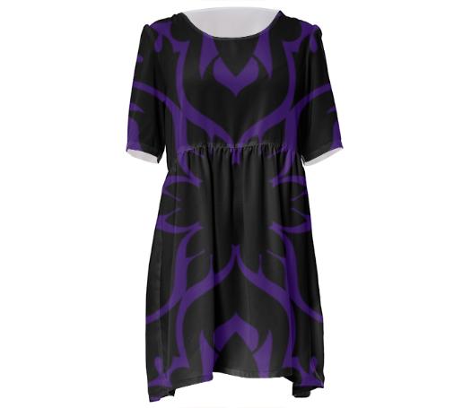 MOON MANDALA LADIES BABYDOLL DRESS