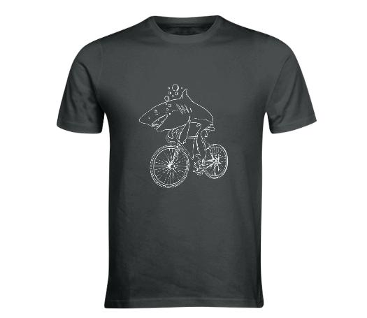 Shark Riding Bicycle Bike Funny