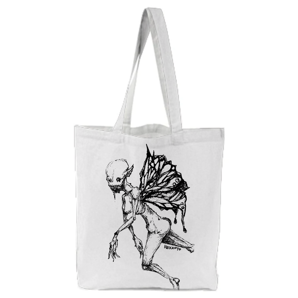 Monster demon fairy creepy horror tote bag