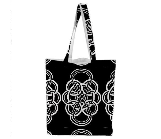 Chained Blk T Tote