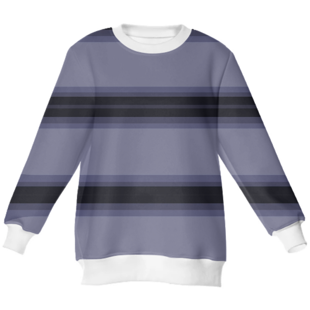 Dark Pin Strip Neoprene Sweatshirt