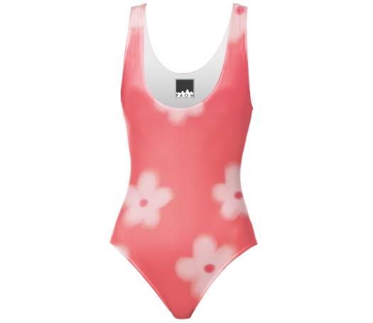 Sweet Sun Suit In A Rosy Pink Floral Design