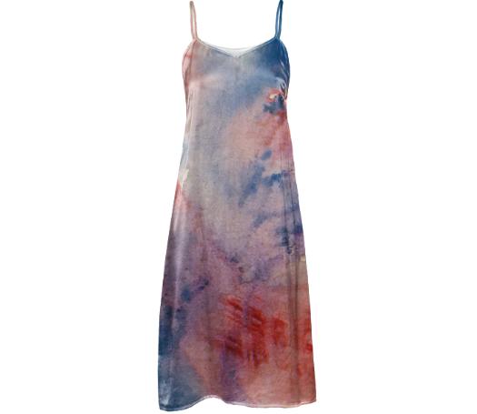 Watercolor Slip Dress