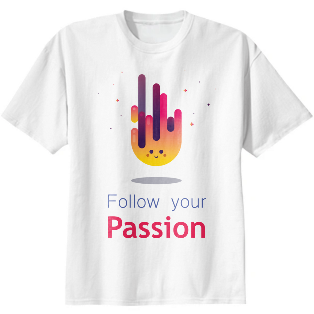"Follow Your Passion" Cute Fire Inspirational