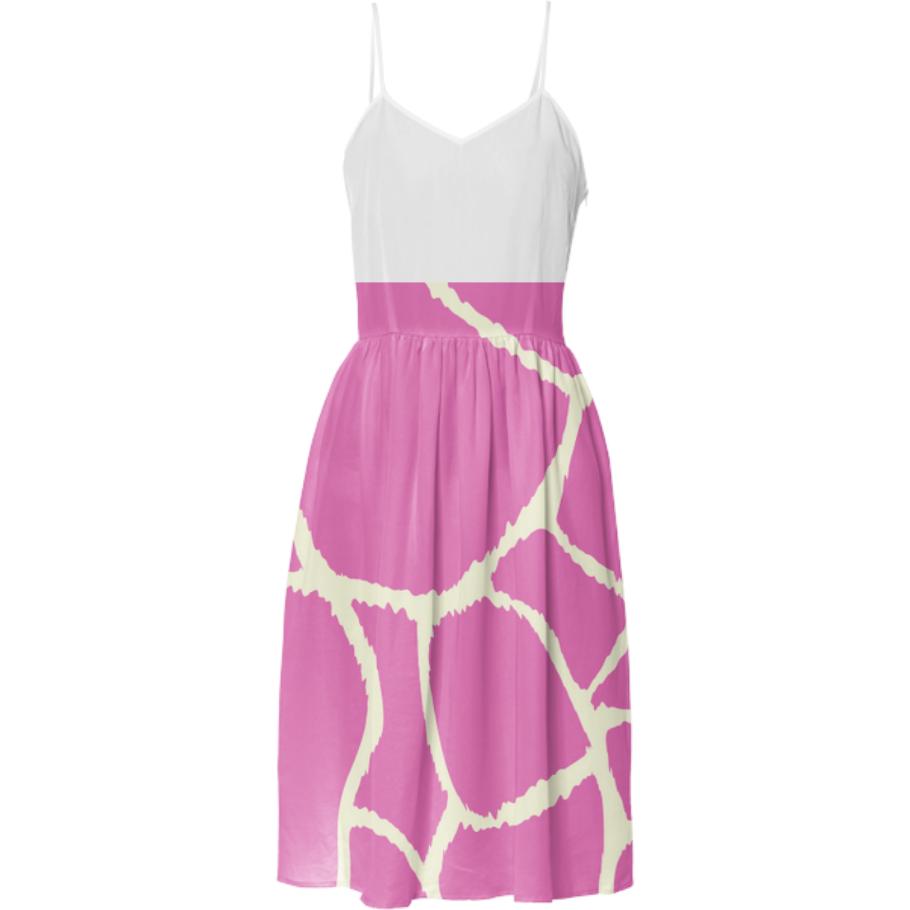 Designers luxury Dress pink zebra