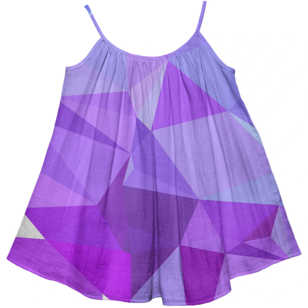 polygonal purple and blue