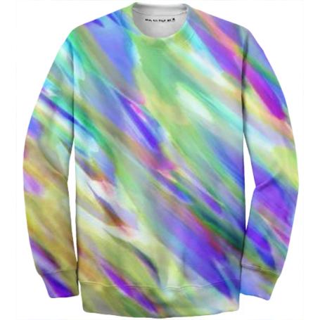 Colorful digital art splashing G401 RIBBED SWEATSHIRT