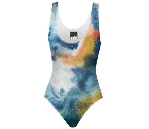 CANCER PRINT one piece swimsuit