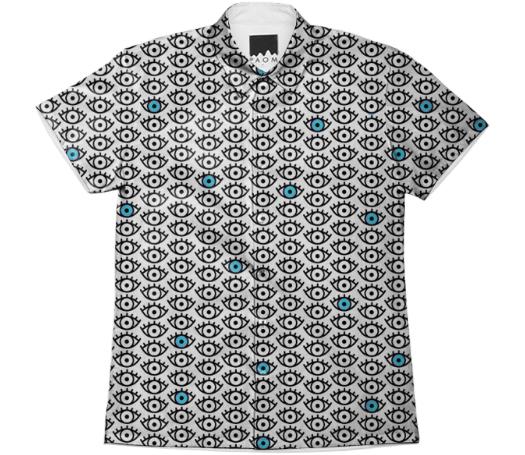 Blue Eye Button Up Short Sleeve