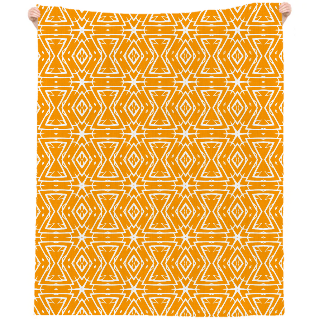 Orange and White Vibrant Geometric