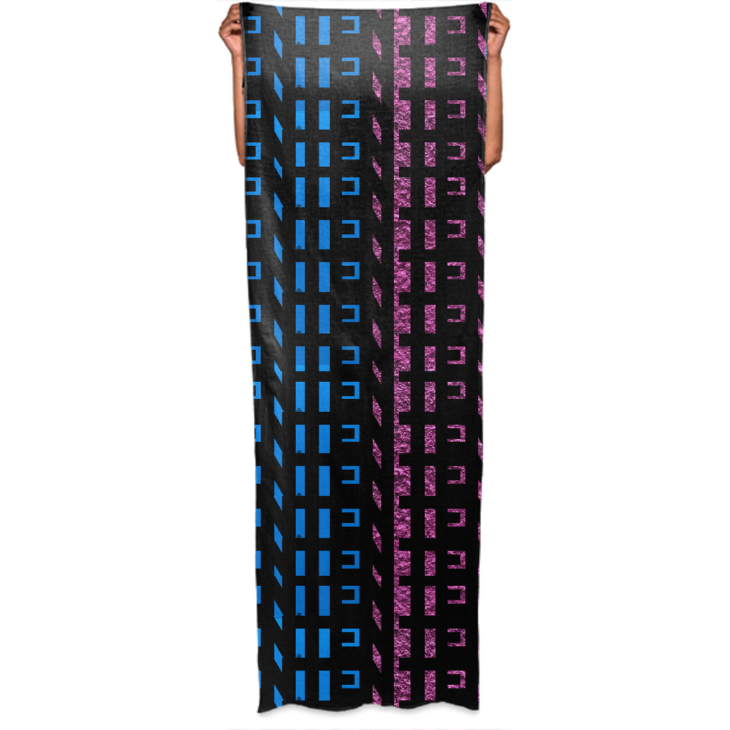 Medellin w/ TEN logo weave 3 wrap scarf