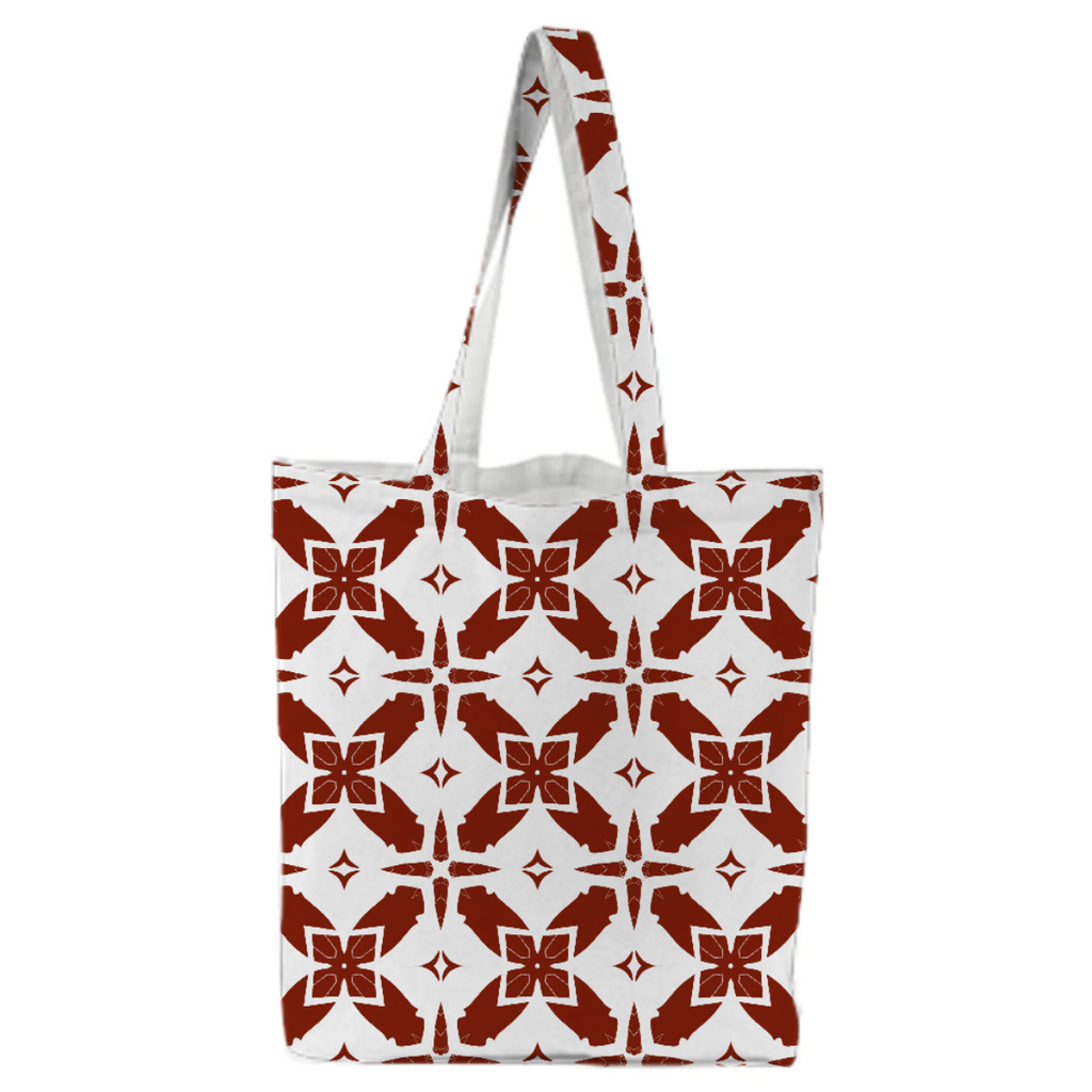 Maroon and White Geometric