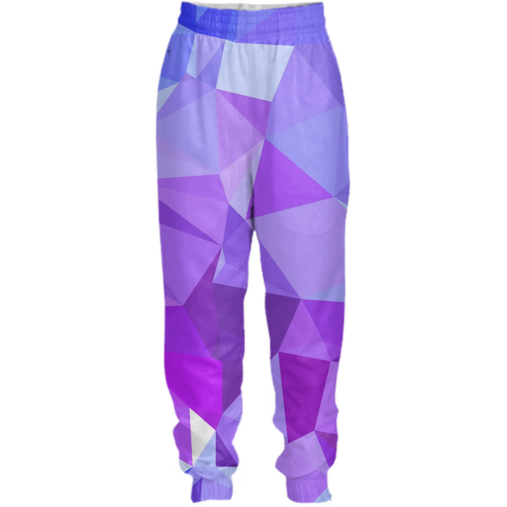 polygonal purple and blue