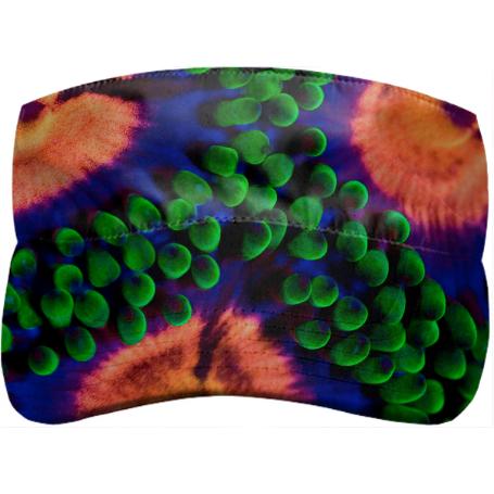 PAOM, Print All Over Me, digital print, design, fashion, style, collaboration, coral-morphologic, coral morphologic, Visor, Visor, Visor, Zoanthid, spring summer, unisex, Poly, Accessories