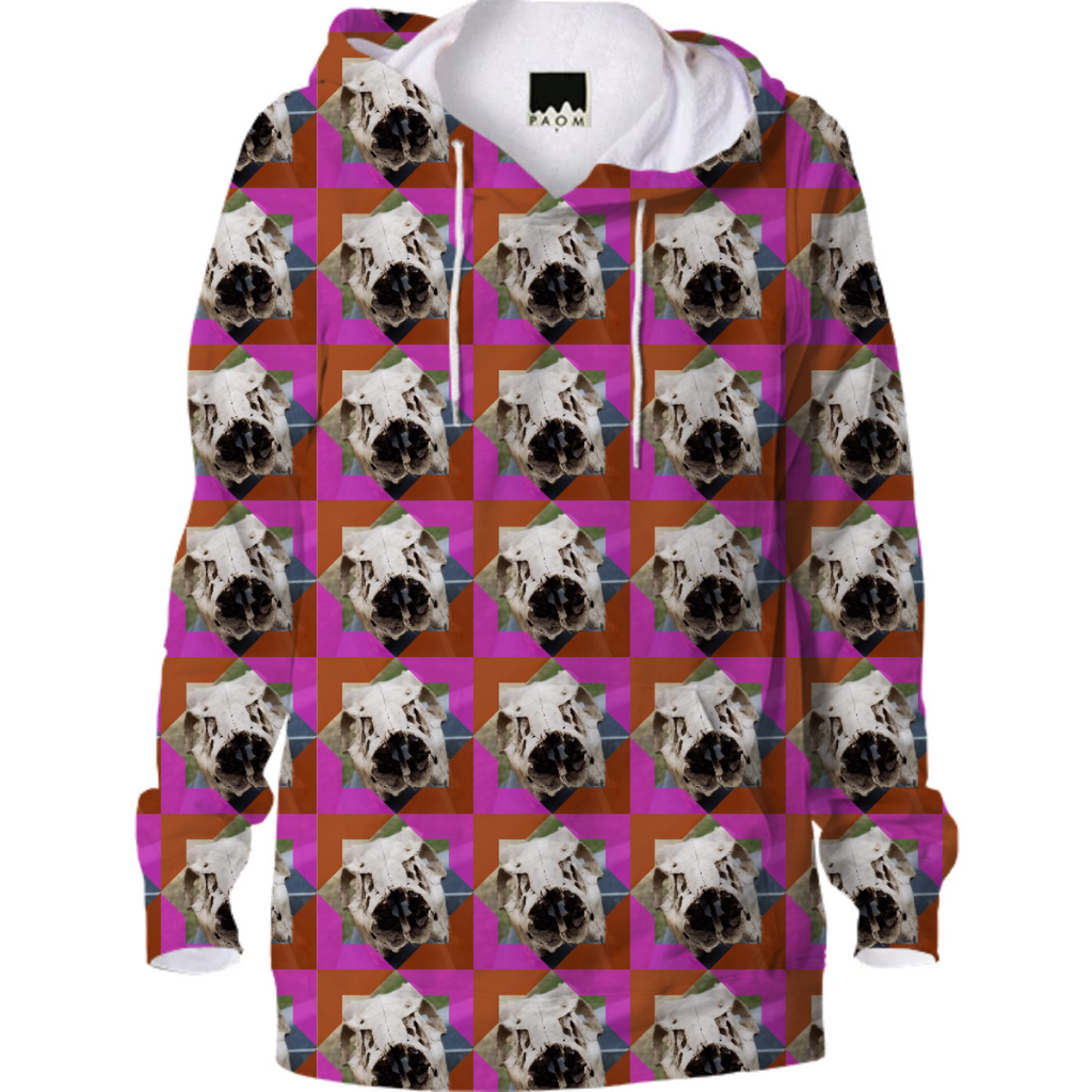 Skull framed Pink Brown