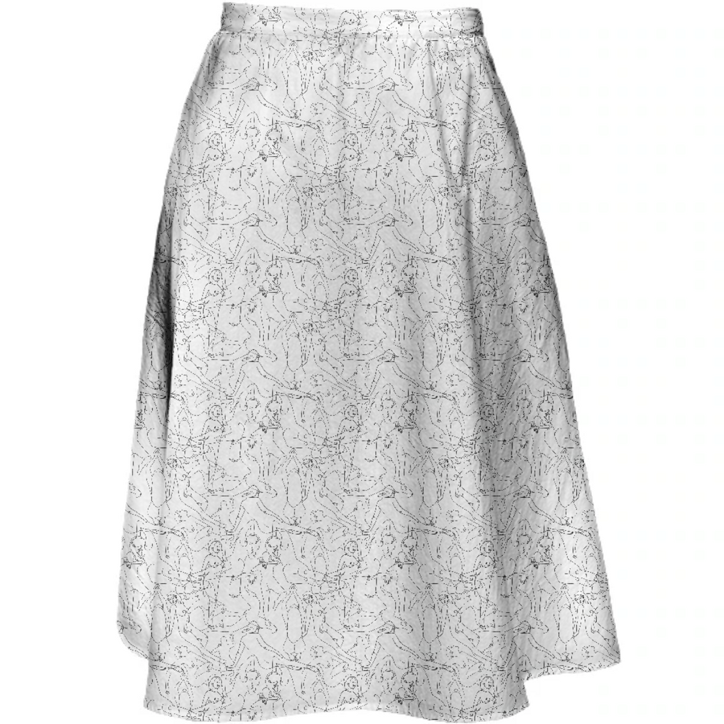 Outline Life Drawing Skirt