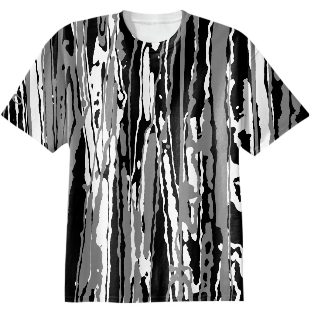 Black White and Grey Abstract Print