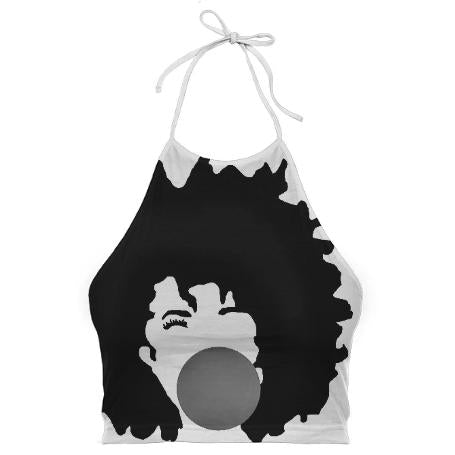 Bubble and fro B W Halter top