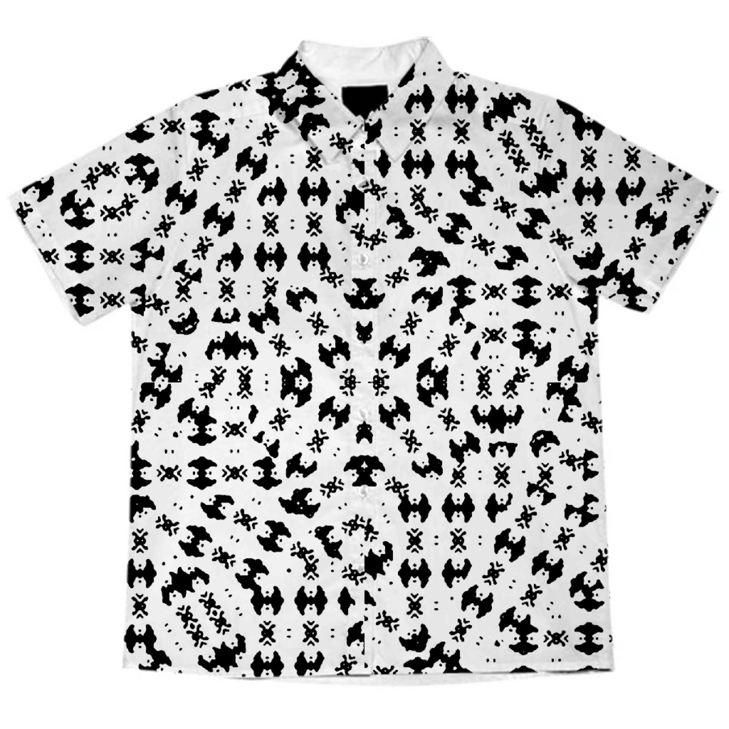 Black and White Ethnic Print