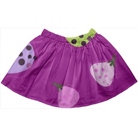 Kids artistic Fruity Figs Mini Skirt