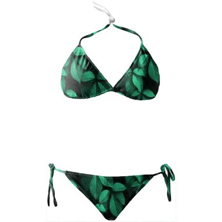 Foliage Pattern Bikini