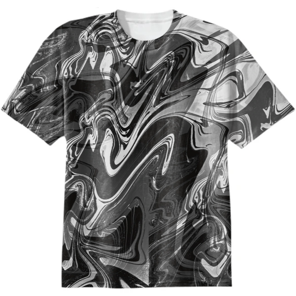 Black and White Liquid Pattern